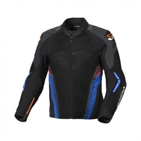 MACNA WYPRZEDAŻ KURTKA (MESH) NOVIC MOTORCYCLE JACKET BLACK/BLUE/ORANGE KOLOR CZARNY/NIEBIESKI ROZMIAR L