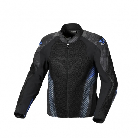 MACNA WYPRZEDAŻ KURTKA (MESH) NOVIC MOTORCYCLE JACKET BLACK GREY CAMO/BLUE KOLOR CZARNY/SZARY KAMO ROZMIAR L