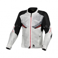 MACNA WYPRZEDAŻ KURTKA FOXTER MOTORCYCLE JACKET LIGHT GREY/BLACK KOLOR JASNY SZARY/CZARNY ROZMIAR L