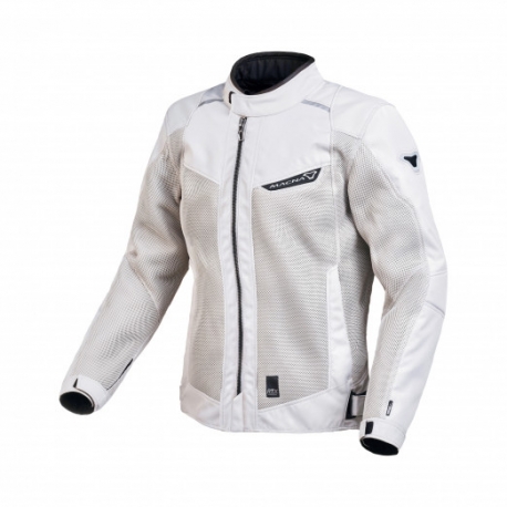 MACNA WYPRZEDAŻ KURTKA (MESH I WYPINANA MEMBRANA) DAMSKA EMPIRE LADIES MOTORCYCLE JACKET LIGHT GREY KOLOR SZARY ROZMIAR S