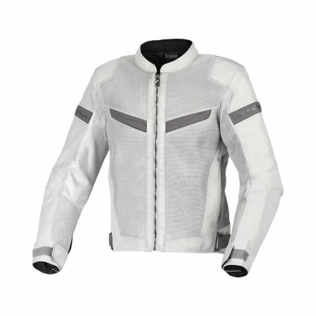 MACNA WYPRZEDAŻ KURTKA VELOTURA MOTORCYCLE JACKET LIGHT GREY KOLOR JASNY SZARY ROZMIAR S