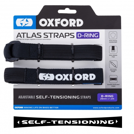 OXFORD PASY TRANSPORTOWE ATLAS D-RING 26MM X 1,2 M KOLOR CZARNY