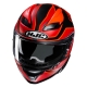 KASK HJC F71 IDLE RED/BLACK M