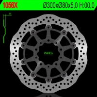 NG TARCZA HAMULCOWA PRZÓD KAWASAKI ZX6R '05-'16, ER6F/N '06-'18, KLE 650 VERSYS '07-'22, Z750, Z1000,ZX10R (300X80X5) (5X10,5MM)