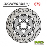 NG TARCZA HAMULCOWA PRZÓD HARLEY-DAVIDSON 883/1200/1340/1450/1584/1690/1802 PŁYWAJĄCA (292x56,3x5) (5x8,5mm)