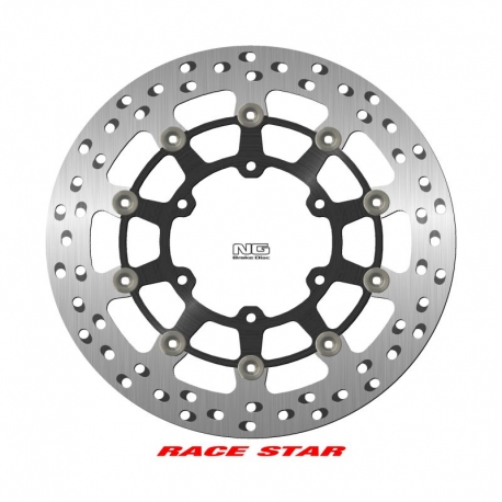 NG TARCZA HAMULCOWA PRZÓD RACE STAR PREMIUM SUZUKI GSX-R 600/750/1000 '08-'18 (310X102X5MM) (6X8,25MM) PŁYWAJĄCA (ŚRODEK ALUMINI