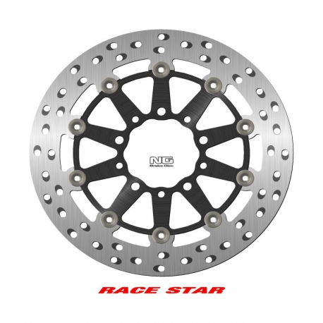 NG TARCZA HAMULCOWA PRZÓD RACE STAR PREMIUM KAWASAKI ER 6N/F '05-'17, ZX-6/ZX-6R 600 NINJA '05-'18, ZX-6R 636 '22, (298X80X5MM) 