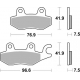 SBS KLOCKI HAMULCOWE KH197 RACING DUAL CARBON KAWASAKI EX 400 NINJA '18-'23, EX 250R NINJA '18-'20