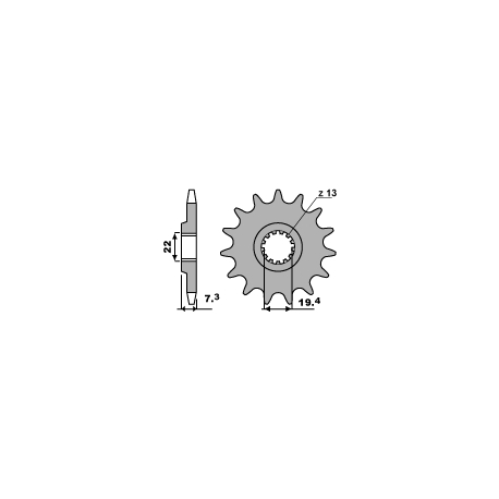 PBR ZĘBATKA PRZEDNIA 434 16 18NC DR 400/GN 400 (JTF434.16) (ŁAŃC. 520)