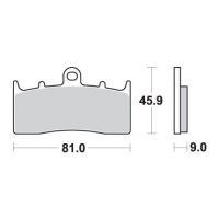 SBS KLOCKI HAMULCOWE KH613 STREET PERFORMANCE (EXCEL) SINTER KOLOR ZŁOTY PASUJE DO: BMW K1200/1300/1600, R850/1100/1150/1200 PRZ