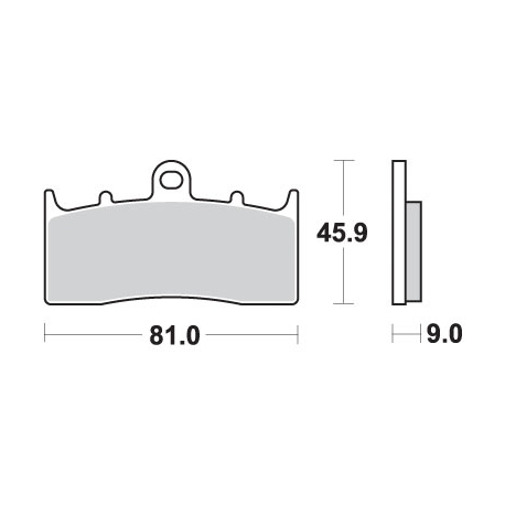 SBS KLOCKI HAMULCOWE KH613 STREET PERFORMANCE (EXCEL) SINTER KOLOR ZŁOTY PASUJE DO: BMW K1200/1300/1600, R850/1100/1150/1200 PRZ