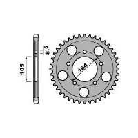 PBR ZĘBATKA TYLNA 4557 47 C45 GILERA GP 800 (09-13), APRILIA SRV850 (12) (ŁAŃC. 525) (JTR-BRAK)