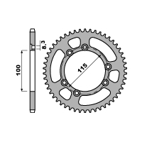 PBR ZĘBATKA TYLNA 4370 56 F BETA 50 (98-99), KTM 50 (96-03 )FANTIC 125 (ŁAŃC. 428)