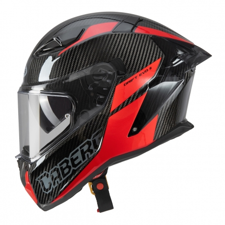 CABERG KASK INTEGRALNY Z BLENDĄ MODEL DRIFT EVO II CARBON NOVA RED (PINLOCK) KOLOR CZARNY/SZARY/CZERWONY ROZMIAR S (PINLOCK W ZE