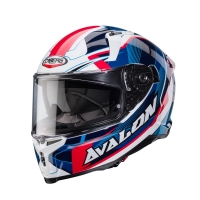 CABERG KASK INTEGRALNY AVALON X OPTIC KOLOR BIAŁY/NIEBIESKI/CZERWONY ROZMIAR M