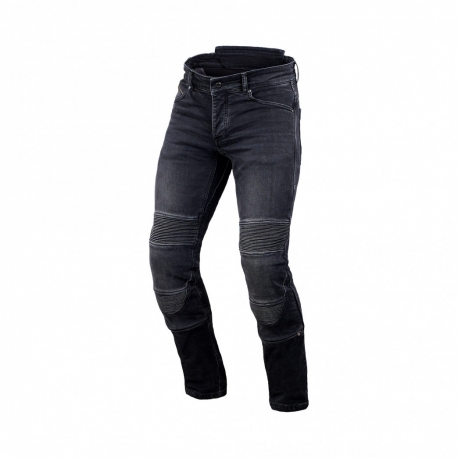 MACNA WYPRZEDAŻ SPODNIE JEANSOWE INDIVIDI MOTORCYCLE JEANS BLACK KOLOR CZARNY ROZMIAR 32