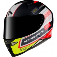 MT WYPRZEDAZ KASK KASK INTEGRALNY REVENGE 2 RS A1 GLOSS PEARL BLACK KOLOR CZARNY/BIAŁY/ŻÓŁTY FLUO ROZMIAR XS (PRZEŹROCZYSTY WIZJ