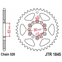 JT ZĘBATKA TYLNA 4324 37 YAMAHA TDR 125 '93-'99 (432437JT) (ŁAŃC. 428) NA ZAMÓWIENIE