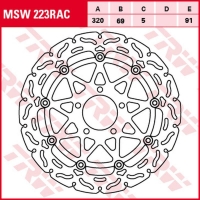 TRW LUCAS ZF TARCZA HAMULCOWA PRZÓD SUZUKI GSX-R 600 '97-'03, GSX-R 750 '96-'03, GSX-R 1000 '01-'02, TL 1000R '98-'99, TL 1000S 