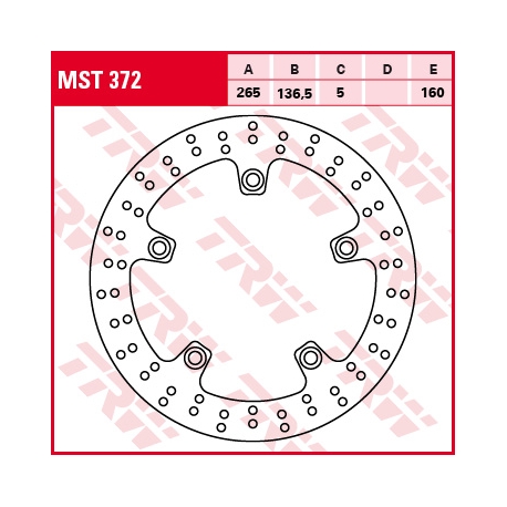 TRW LUCAS TARCZA HAMULCOWA TYŁ BMW F 650 / 700 / 800 GS / R / S / GT 08-, R 1200 GS / ADV / HP2 / R-NINE T / RT / R 05-13, K 120