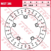 TRW LUCAS TARCZA HAMULCOWA TYŁ SUZUKI GSF 650 05-12, GSF 1200 / 1250 06-17, GSR 600 06-10, SFV 650 09-16