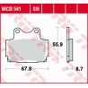 TRW LUCAS ZF KLOCKI HAMULCOWE KH104 SINTER STREET YAMAHA FZR 250 '87-'88, TZR '85-'92, FZ 600 '86-'87, FZS 600 FAZER '98-'03, XJ