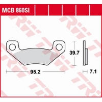 TRW LUCAS KLOCKI HAMULCOWE KH468 SINTER OFFROAD CAN-AM DS 450 08-15, TYŁ (PROMOCJA)