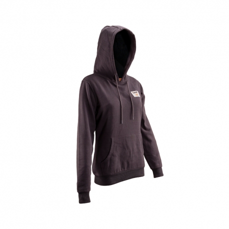 LEATT BLUZA Z KAPTUREM (DAMSKA) CORE WOMEN HOODIE GRAPHENE KOLOR GRAFITOWY ROZMIAR M (CASUAL)