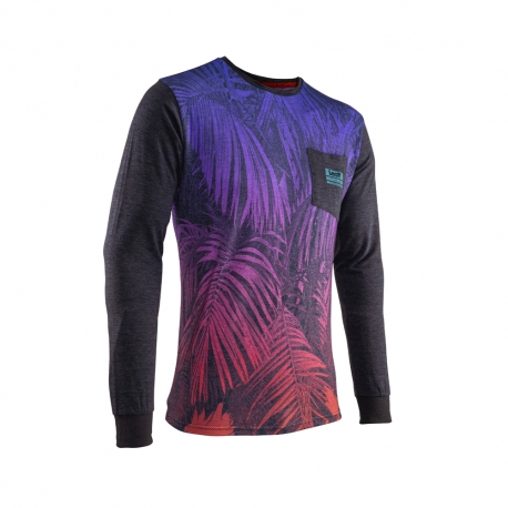 LEATT BLUZKA PREMIUM LONG SHIRT JUNGLE KOLOR GRAFITOWY/NIEBIESKI/POMARAŃCZOWY ROZMIAR M (CASUAL)