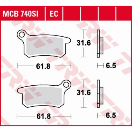 TRW LUCAS KLOCKI HAMULCOWE KH357 SINTER OFFROAD KTM SX 65 02-, SX 85 03-11, PRZÓD/TYŁ (PROMOCJA)