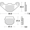 TRW LUCAS KLOCKI HAMULCOWE KH83 ORGANIC DERBI SENDA 50 12-17, KAWASAKI KLX 110 10-, KMX 125 87-98, SUZUKI UE 125 / 150 01-03, PR