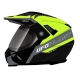 UFO KASK ARIES OFFROAD / DUAL / TOURER / CROSSOVER Z SZYBĄ, DASZKIEM I BLENDĄ PRZECIWSŁONECZNĄ KOLOR CZARNY/SZARY/ŻÓŁTY FLUO ROZ