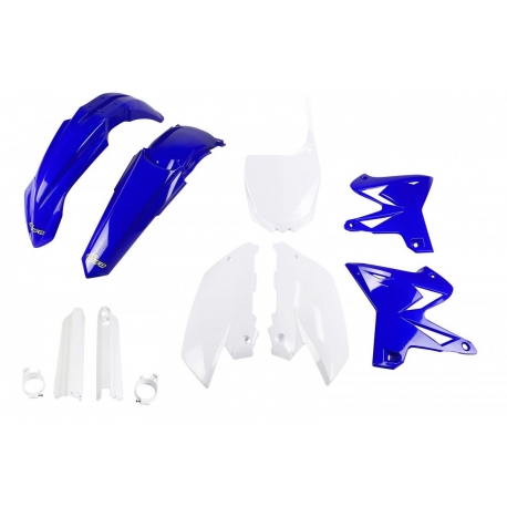 UFO KOMPLET PLASTIKÓW (FULL KIT) Z OSŁONAMI TELESKOPÓW (AMORTYZATORÓW) YAMAHA YZ 125 / 250 '08-'14 RESTYLING KOLOR OEM (NIEBIESK