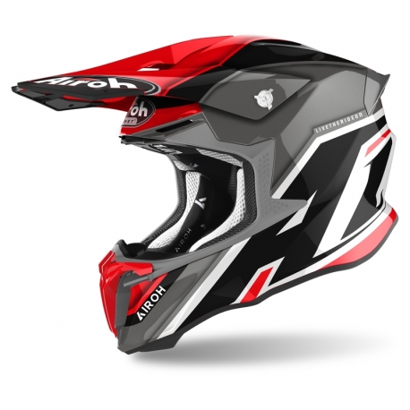 KASK AIROH TWIST 2.0 SHAKEN RED GLOSS