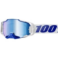 100 PROCENT GOGLE MODEL ARMEGA BLUE - MIRROR BLUE LENS - KOLOR NIEBIESKI/BIAŁY SZYBKA NIEBIESKIE LUSTRO