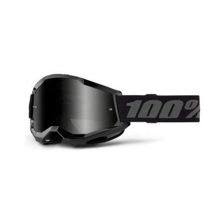 100 PROCENT GOGLE MODEL STRATA 2 SAND BLACK - SMOKE LENS - KOLOR CZARNY/SZARY SZYBKA PRZYCIEMNIANA