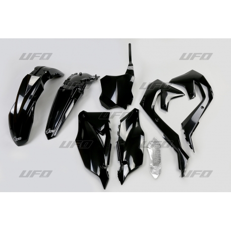 UFO KOMPLET PLASTIKÓW KAWASAKI KXF 250 '21-24, KXF 450 '19-23 KOLOR CZARNY (KA227E001)