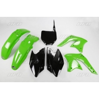 UFO KOMPLET PLASTIKÓW KAWASAKI KXF 250 '08 KOLOR OEM (ZIELONY/CZARNY) (KA210E999)