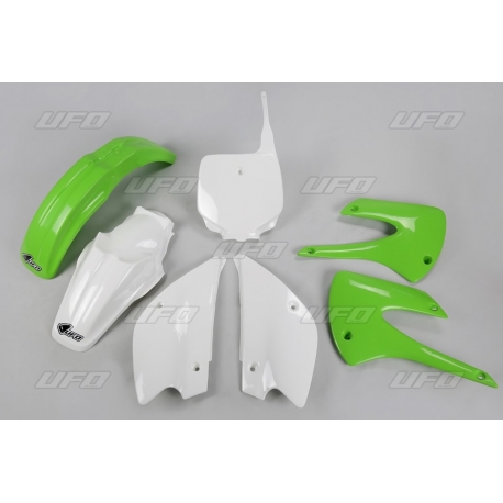 UFO KOMPLET PLASTIKÓW KAWASAKI KX 85 '01-'13 KOLOR OEM '13 (ZIELONY/BIAŁY) (KA218E999)