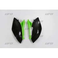 UFO BOCZKI TYLNE KAWASAKI KXF 250 '09-'12 KOLOR OEM (CZARNY/ZIELONY)