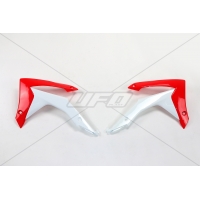 UFO OSŁONY CHŁODNICY HONDA CRF 250R '14-'17, CRF 450R '13-'16, KOLOR OEM (BIAŁY/CZERWONY)