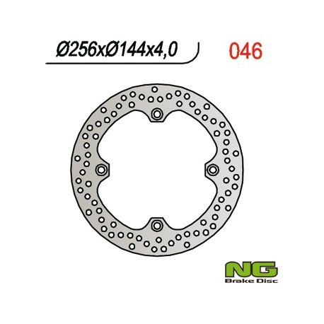 NG TARCZA HAMULCOWA PRZÓD HONDA XL 600V TRANSALP '97-'99, NX 650 DOMINATOR '88-'04, XR 650L '93-21,CB450S 85-89 (255X144X4MM) (4