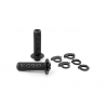 X-GRIP MANETKI (GRIPY) BRAAAAP GRIPS LOCK-ON-GRIP (Z ADAPTERAMI ROLGAZU) GREY OPEN END (Z OTWOREM) KOLOR SZARY