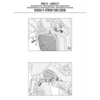 KAPPA OSŁONA CHŁODNICY SUZUKI V-Strom 1050 (20) CZARNA - WYCOFANA Z OFERTY