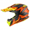 KAPPA KASK KV49 EVO GREAT CROSS KOLOR CZARNY MAT/POMARAŃCZOWY ROZM. 61 / XL ( HOMOLOGACJA ECE 22R06 )