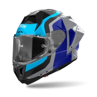 KASK MOTOCYKLOWY AIROH GP800 COMPETITION BLUE GLOSS