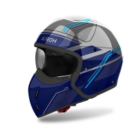 KASK MOTOCYKLOWY AIROH J110 SLIM BLUE GLOSS