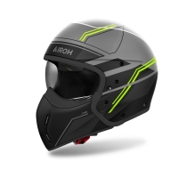 KASK MOTOCYKLOWY AIROH J110 SLIM YELLOW MATT