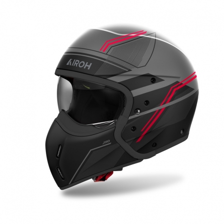 KASK MOTOCYKLOWY AIROH J110 SLIM RED MATT