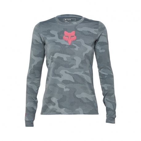 KOSZULKA ROWEROWA Z DŁUGIM RĘKAWEM FOX LADY RANGER TRU DRI CLOUD GREY